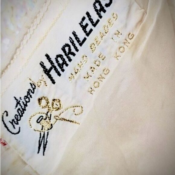 ♥️ Vintage Creations by Harilela's Ivory 
Beaded Purse- Made in Hong Kong 1960s - Picture 14 of 17